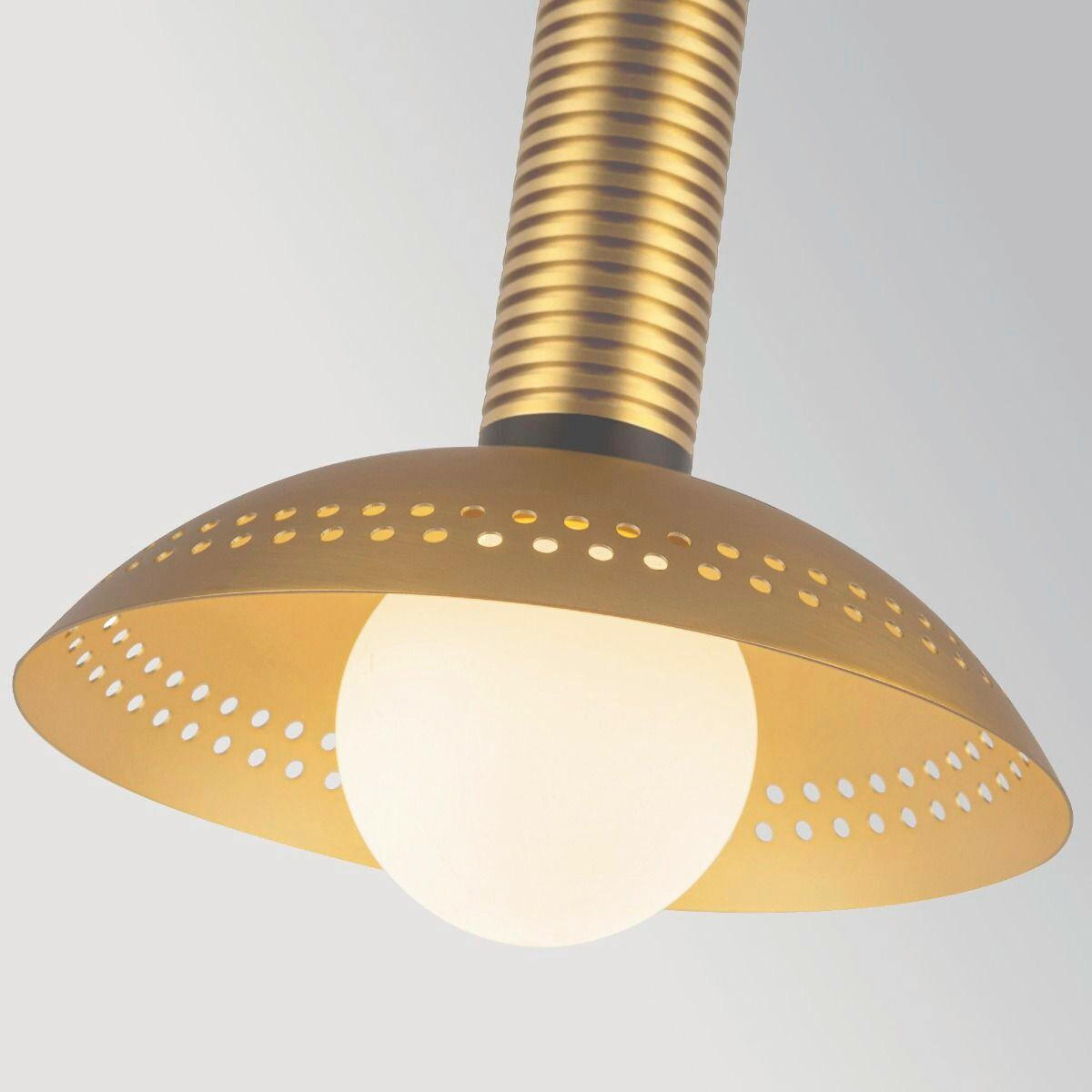 LED-HÄNGELEUCHTE Alora Mood 15,2/24,1 cm  - Goldfarben, Design, Glas/Metall (15,2/24,1cm) - Elstead Lighting