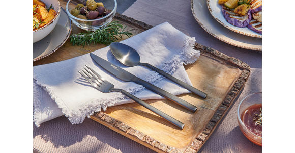 BESTECKSET Glam Chic 30-teilig Edelstahl - Schwarz, Design, Metall - Homeware Profession.