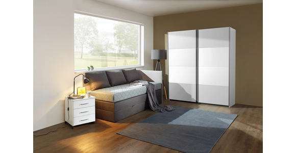 BOXSPRINGBETT 100/200 cm in Hellgrau, Dunkelgrau - Dunkelgrau/Hellgrau, KONVENTIONELL, Holz/Holzwerkstoff (100/200cm) - Xora