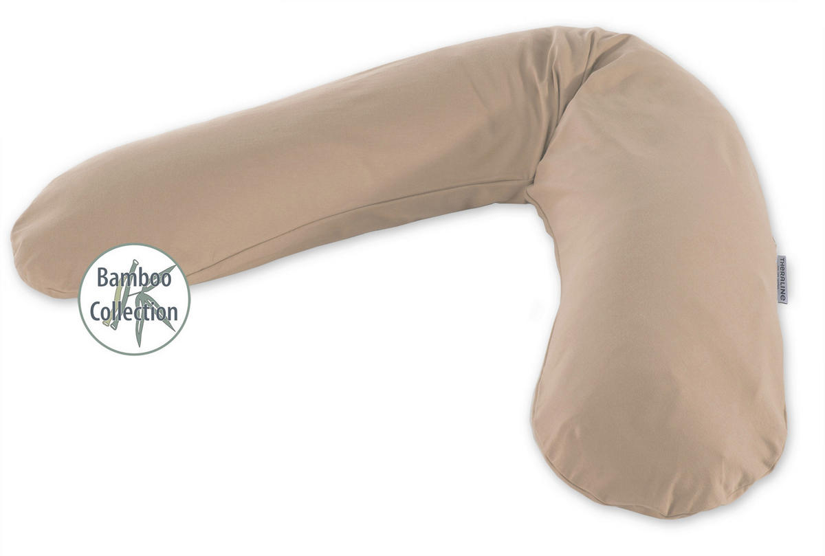 STILLKISSEN Bamboo Collection  190/40 cm  - Cappuccino, Basics, Textil (190/40cm) - Theraline
