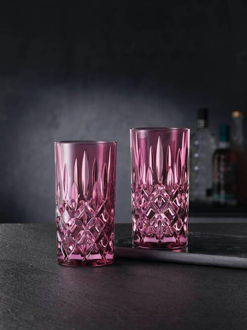 LONGDRINKGLAS 395 ml 2-teilig  - Beere, LIFESTYLE, Glas - Nachtmann