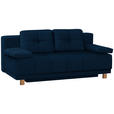 BOXSPRINGSOFA in Dunkelblau  - Dunkelblau, Design, Textil/Metall (202/92/104cm) - Novel