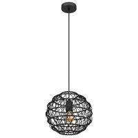 HÄNGELEUCHTE 29/120 cm    - Schwarz, Basics, Papier/Kunststoff (29/120cm) - Globo