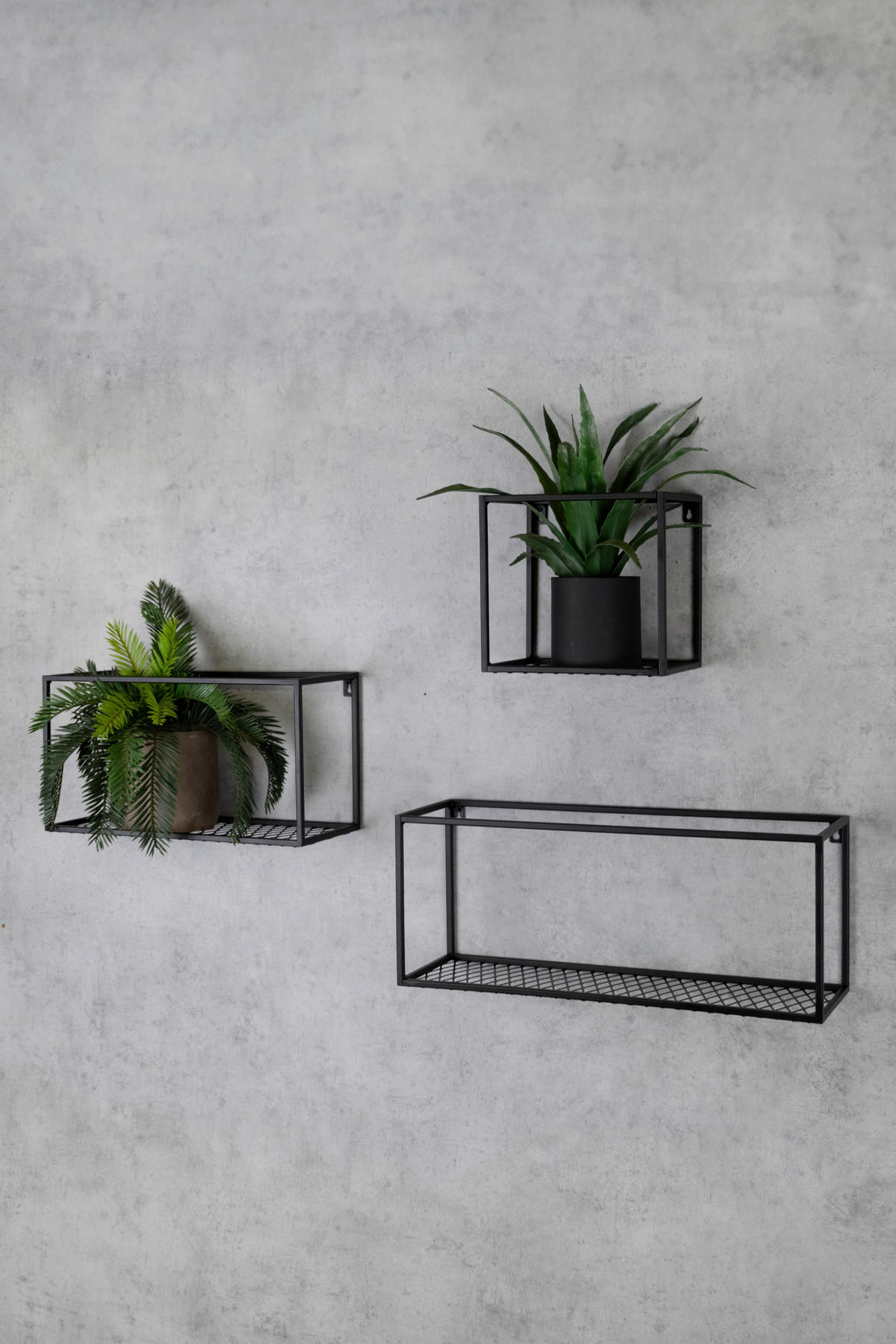 WANDREGAL  - Schwarz, Design, Metall (19/28/30cm)