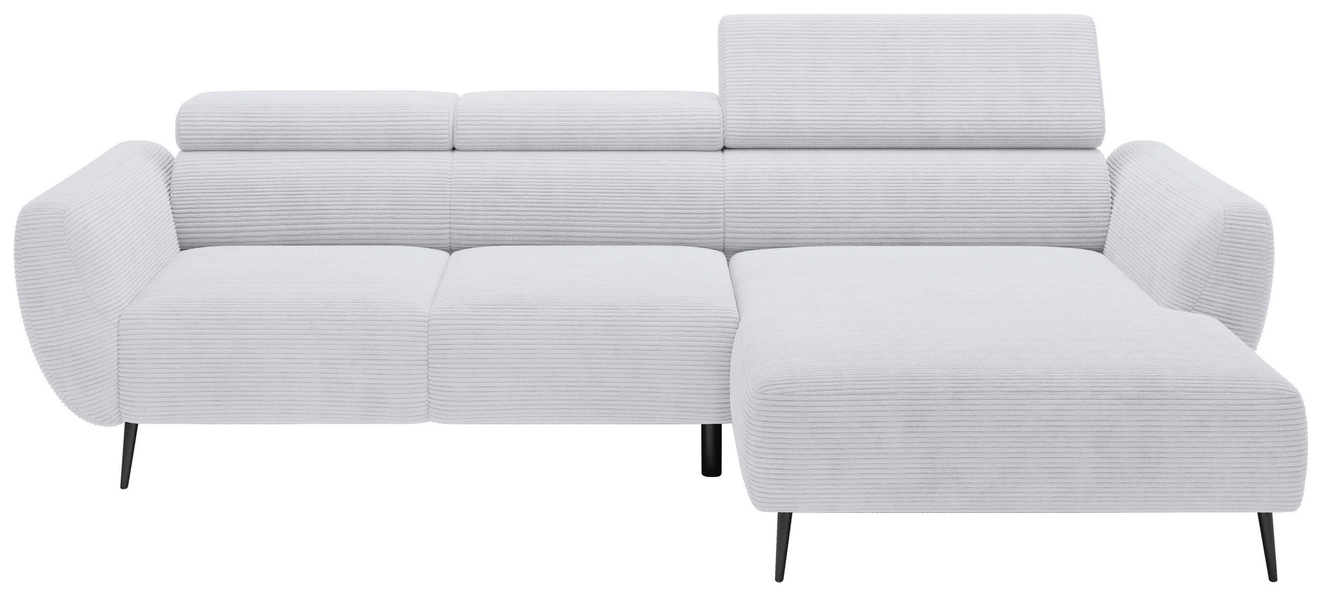 HÖRNSOFFA i manchester grå  - svart/grå, Klassisk, metall/textil (277/174cm) - Livetastic