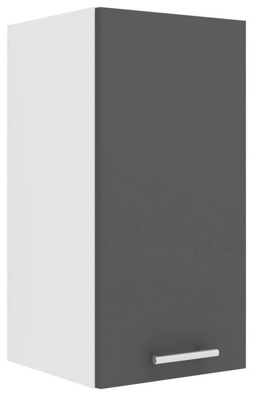 KÜCHENOBERSCHRANK 30/60/31 cm  in Anthrazit, Weiß  - Anthrazit/Alufarben, KONVENTIONELL, Holzwerkstoff/Metall (30/60/31cm) - MID.YOU