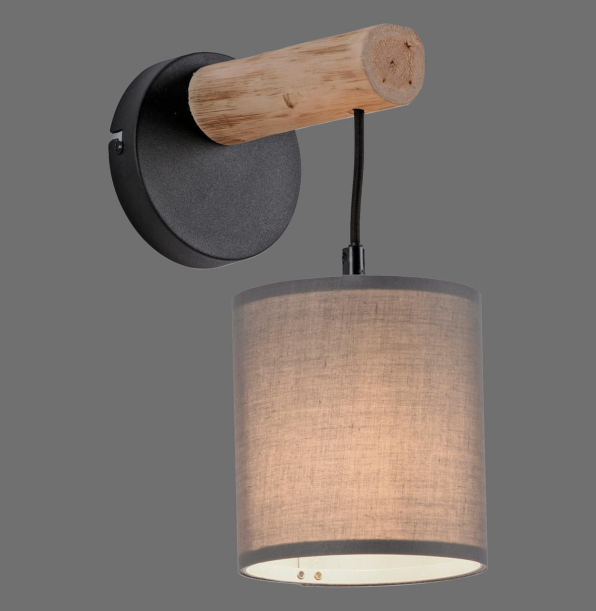 WANDLEUCHTE Tribu 21/13,5/29,5 cm   - Natur, Holz/Kunststoff (21/13,5/29,5cm)
