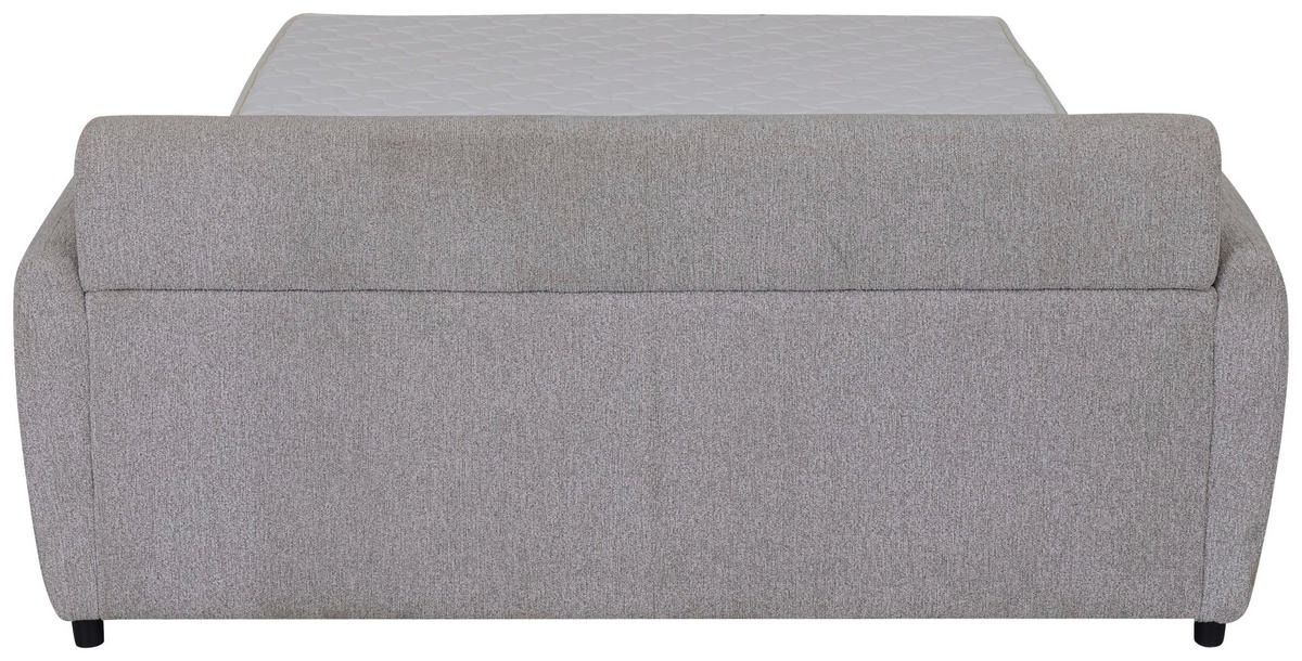 SCHLAFSOFA Webstoff Beige  - Beige/Schwarz, KONVENTIONELL, Kunststoff/Textil (191/90/100cm) - Livetastic
