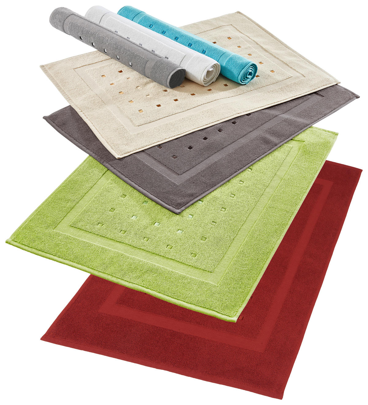 BADEMATTE Anthrazit 50/70 cm  - Anthrazit, Design, Textil (50/70cm) - Esposa