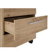 ROLLCONTAINER 40/56/39 cm  - Silberfarben/Eiche Artisan, MODERN, Holzwerkstoff/Kunststoff (40/56/39cm) - Carryhome