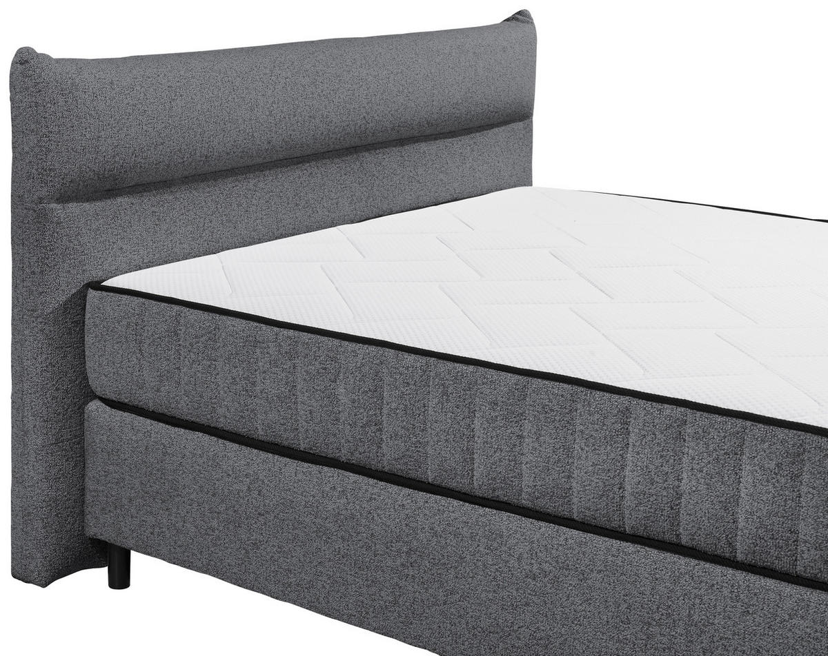 BOXSPRINGBETT 180/200 cm  in Anthrazit  - Anthrazit, MODERN, Holzwerkstoff/Kunststoff (180/200cm) - MID.YOU