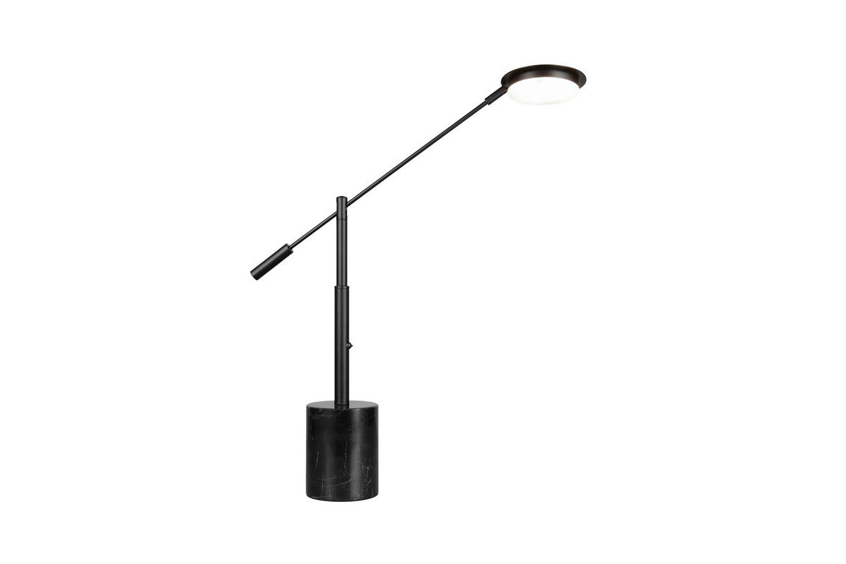 LED-TISCHLEUCHTE Fiore   - Schwarz, KONVENTIONELL, Stein/Metall (65/12/47cm) - Trio Leuchten