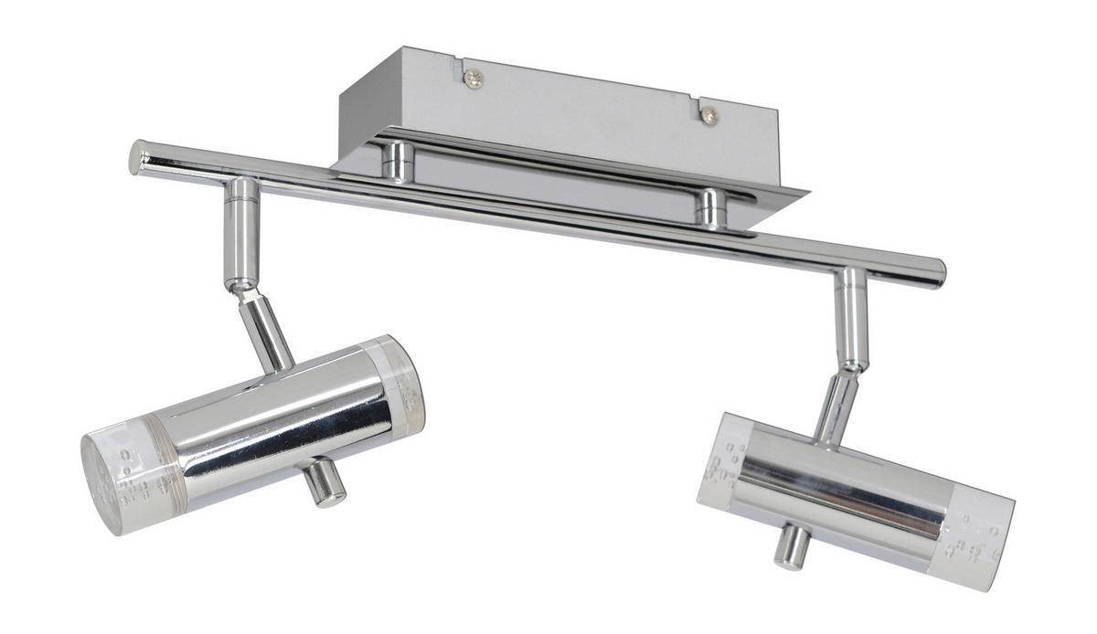 LED-STRAHLER 34 cm   - Klar/Chromfarben, Basics, Kunststoff/Metall (34cm) - Näve