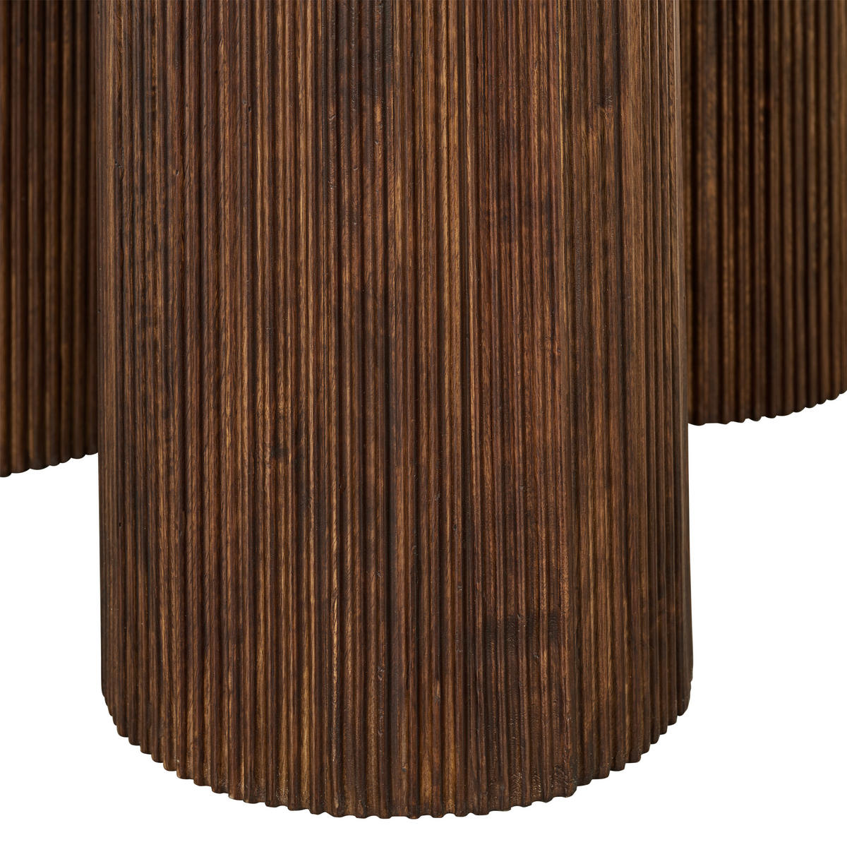 JEDILNA MIZA, v celoti masivno mangov les rjava, naravne barve  - temno rjava/naravne barve, Moderno, kamen/les (130/130/76cm) - MID.YOU