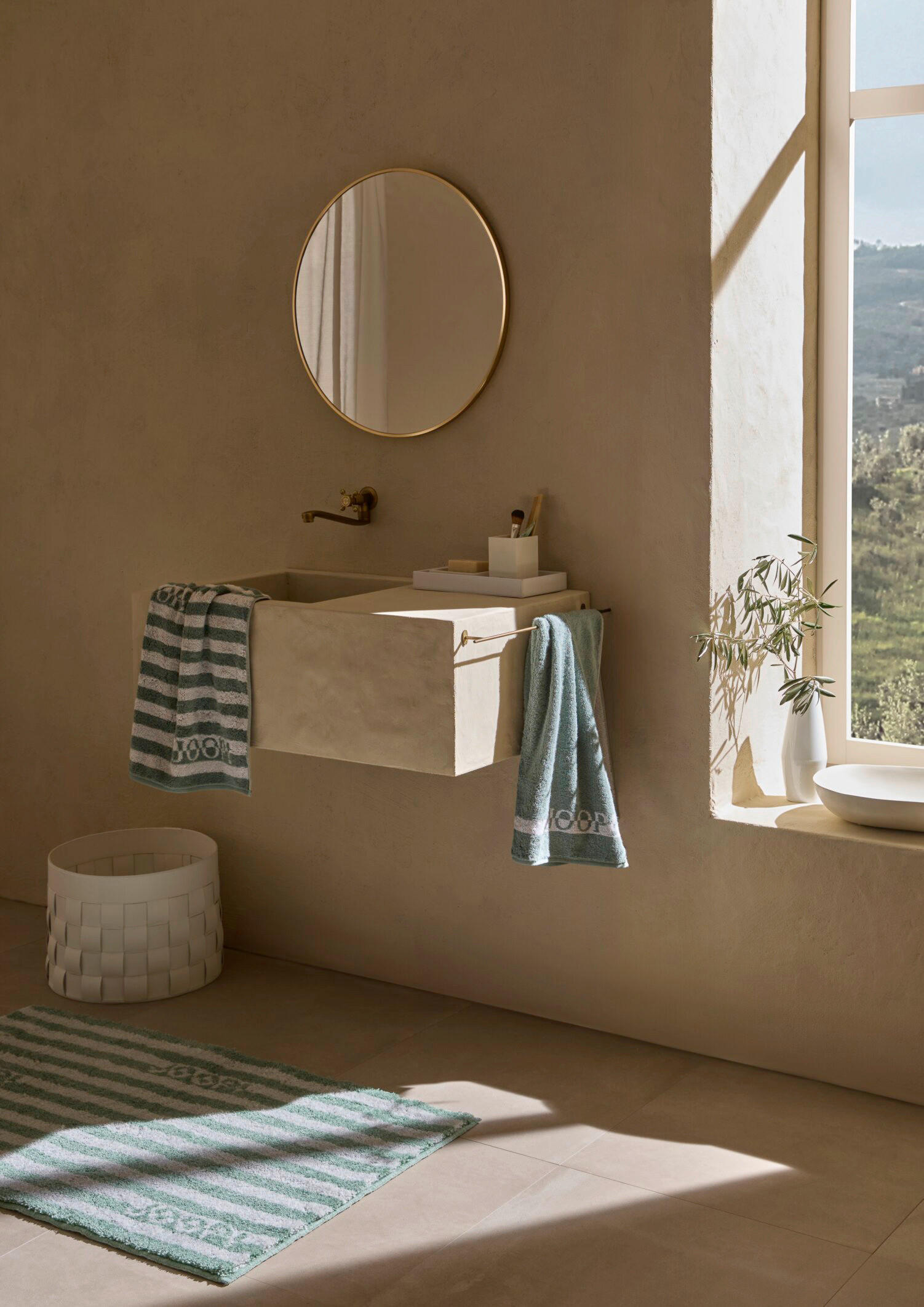 BADTEPPICH Dunkelgrün 50/60 cm  - Dunkelgrün, Basics, Naturmaterialien/Textil (50/60cm) - Joop!