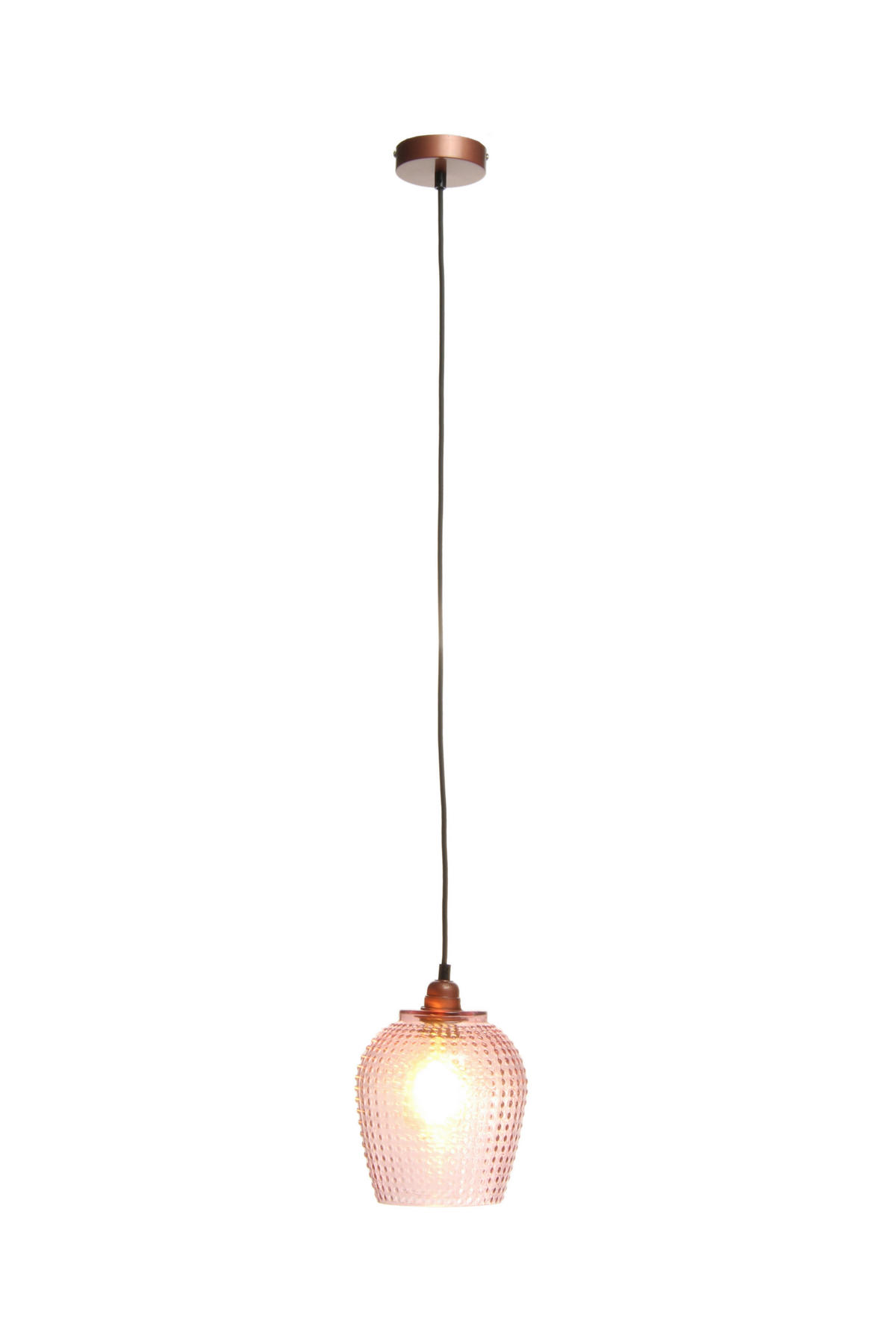 HÄNGELEUCHTE 18/18/27 cm  - Rosa, Basics, Glas (18/18/27cm) - Kayoom