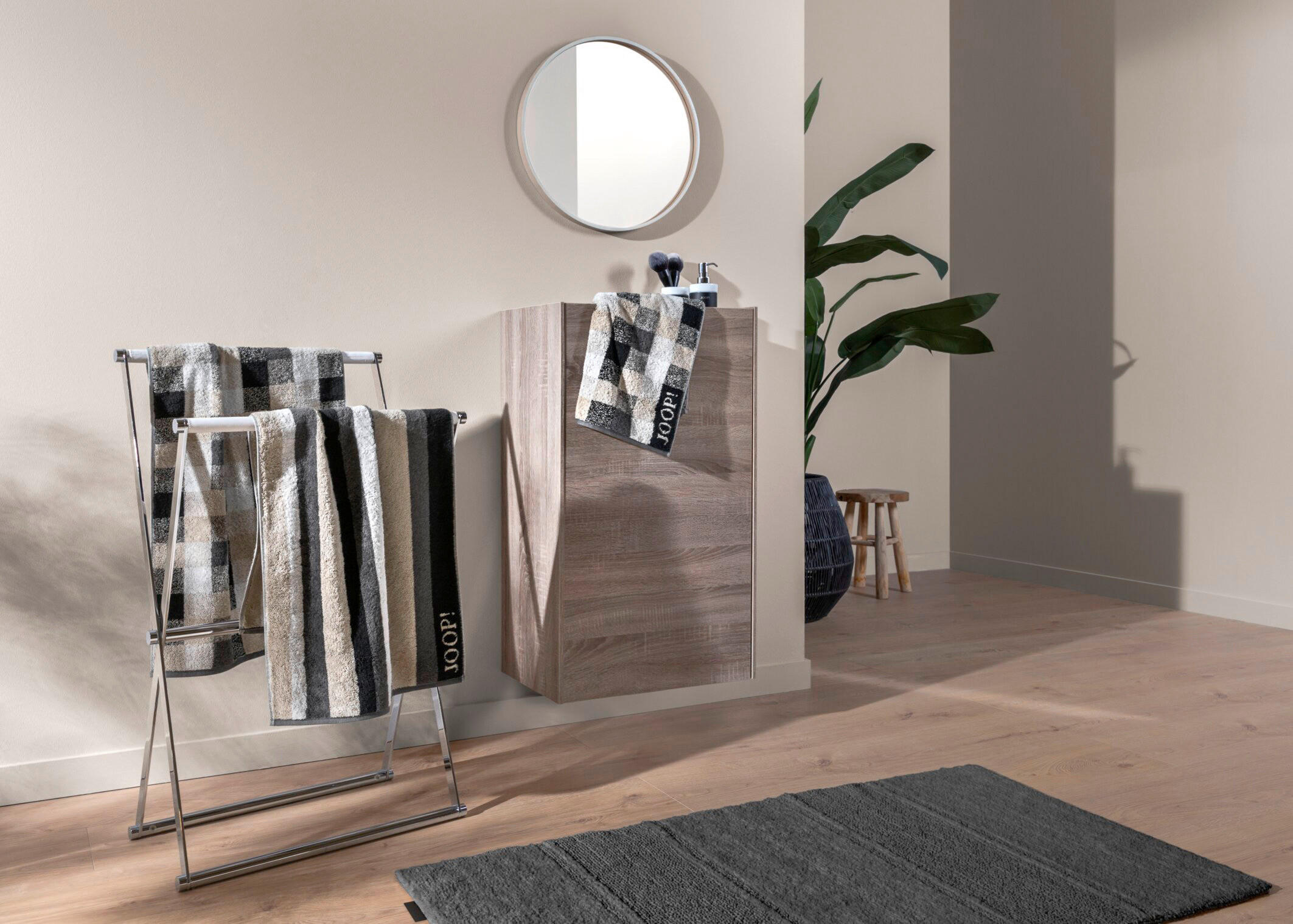 BADTEPPICH 60/90 cm Anthrazit  - Anthrazit, Basics, Textil (60/90cm) - Joop!