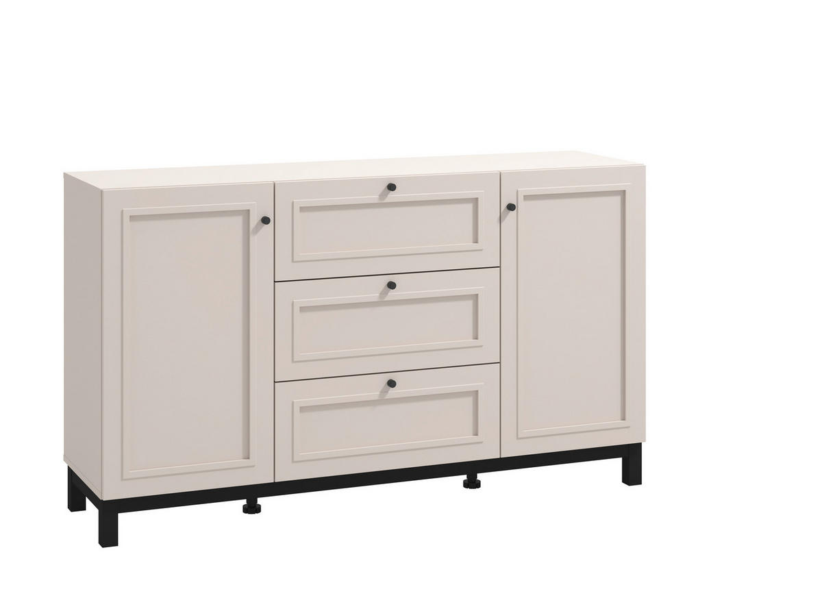 KOMÓD 154/89/42 cm  - kasmír, Basics, faalapú anyag (154/89/42cm) - Ti'me