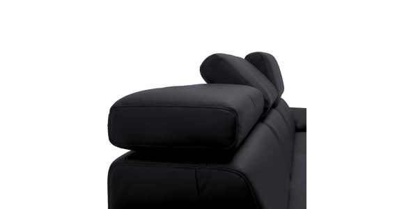 ECKSOFA in Echtleder Dunkelbraun 295/187 cm - Dunkelbraun/Schwarz, Design, Leder/Metall (295/187cm) - Novel