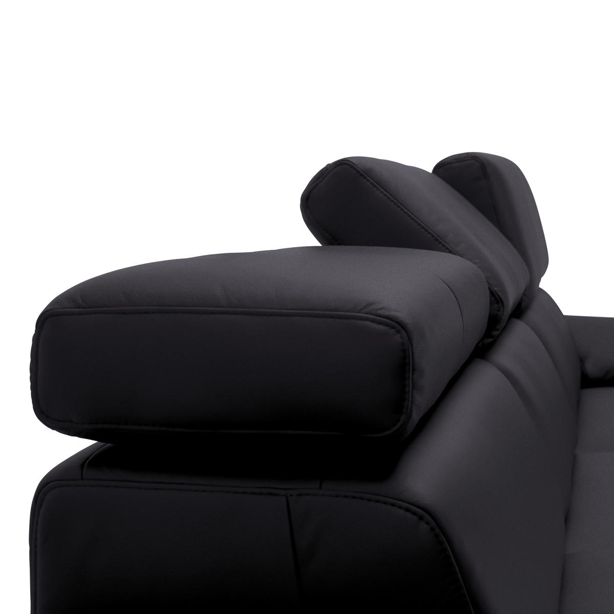 ECKSOFA in Echtleder Dunkelbraun  - Dunkelbraun/Schwarz, Design, Leder/Metall (295/187cm) - Novel