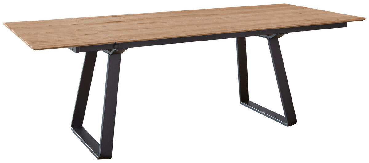 ESSTISCH in Metall, Holzwerkstoff 160-260/95/76 cm  - Eichefarben, Basics, Holzwerkstoff/Metall (160-260/95/76cm) - Celina Home