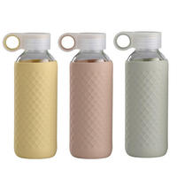 VATTENFLASKA 0.45 l  - grön/rosa, Basics, glas/plast (450ml) - Best Price