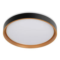 LED-DECKENLEUCHTE LED Deckenleuchte 39/8 cm   - Schwarz, Design, Kunststoff/Metall (39/8cm) - Näve