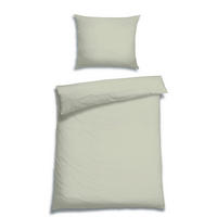 BETTWÄSCHE 2-teilig Satin 140/220 cm  - Hellgrün, Design, Textil (140/220cm) - Florella