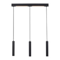 LED-PENDELLEUCHTE SW DANTE 60/5,2/120 cm   - Schwarz, Design, Kunststoff/Metall (60/5,2/120cm) - Schöner Wohnen