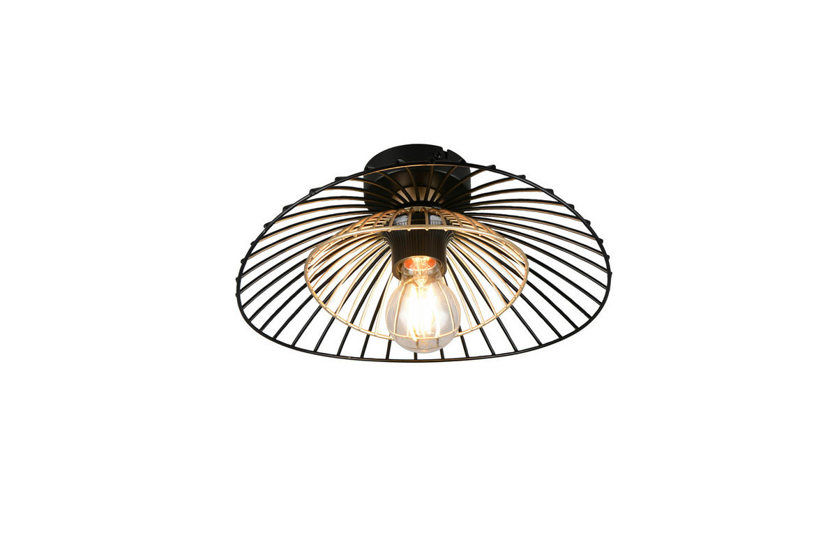 Plafonieră  30/11,5 cm    - auriu/negru, Design, metal (30/11,5cm)