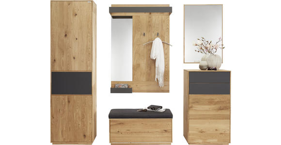 WANDSPIEGEL 60/90/2,2 cm in rechteckig - Eichefarben, Design, Glas/Holz (60/90/2,2cm) - Waldwelt
