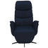 RELAXSESSEL in Leder Blau - Blau/Schwarz, Design, Leder/Metall (77/114/86cm) - Welnova RELAXSESSEL in Leder Blau - Blau/Schwarz, Design, Leder/Metall (77/114/86cm) - Welnova