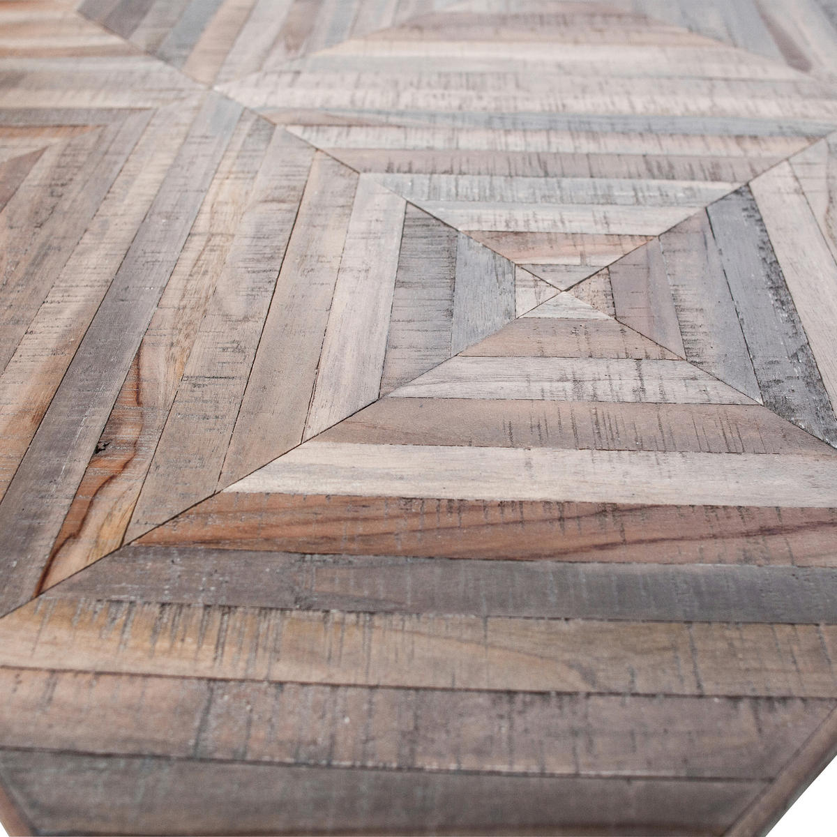 ESSTISCH Teakholz massiv rechteckig Teakfarben  - Schwarz/Teakfarben, Design, Holz/Metall (180/90/76cm) - Livetastic