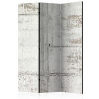 SKÄRMVÄGG  i trä, textil  vit, ljusgrå  - vit/ljusgrå, Basics, trä/textil (135/172/3cm) - artgeist
