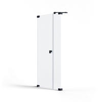 DUSCHTÜR Schwarz  100/200 cm  - Schwarz, MODERN, Glas/Metall (100/200cm) - Schöner Wohnen