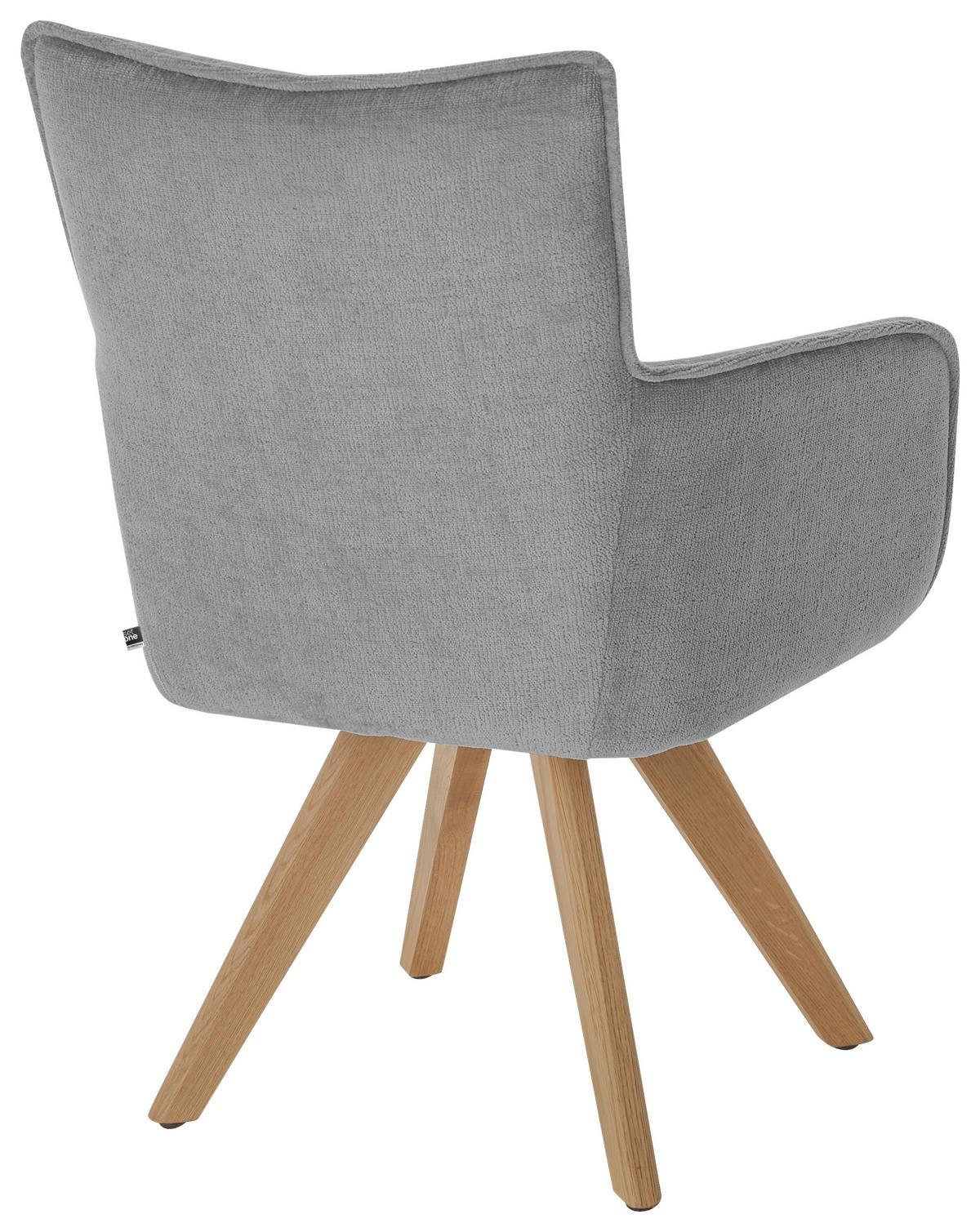 ARMLEHNSTUHL  in Mikrofaser  - Eichefarben/Grau, Design, Holz/Textil (59/89/63cm) - SetOne by Musterring