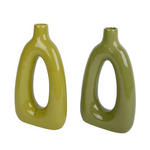 VASE  - Grün, Trend, Glas (6,80/18,50/32,00cm) - Ambia Home