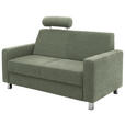 2-SITZER-SOFA - Chromfarben/Hellgrün, Design, Textil/Metall (158/83/85cm) - Xora