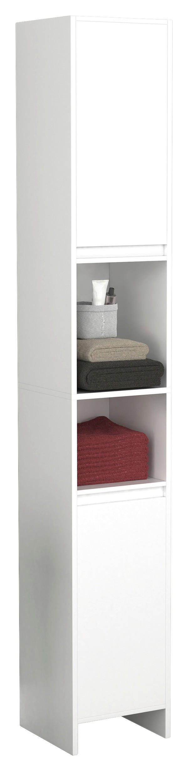 Hochschrank Malira Weiß B: 30 Cm