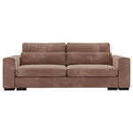 SCHLAFSOFA  in Flachgewebe Altrosa  - Schwarz/Altrosa, KONVENTIONELL, Kunststoff/Textil (235/80/120cm) - Carryhome