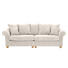 SOFA in Textil Weiß - Eichefarben/Weiß, LIFESTYLE, Holz/Textil (264/111cm) - Landscape SOFA in Textil Weiß - Eichefarben/Weiß, LIFESTYLE, Holz/Textil (264/111cm) - Landscape