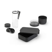 PAUSENSET  - Dunkelgrau/Transparent, Basics, Kunststoff (38/22.2/14cm) - Brabantia