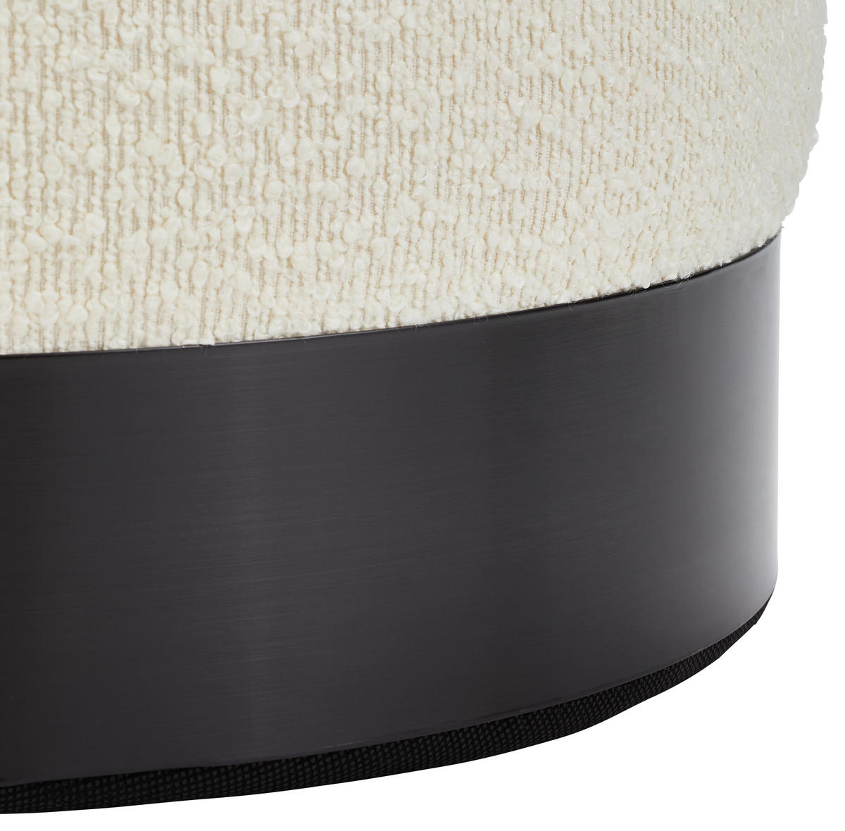 TABURE, kovina, tekstil, leseni material bela  - črna/bela, Trend, kovina/tekstil (40/40/40cm) - Xora