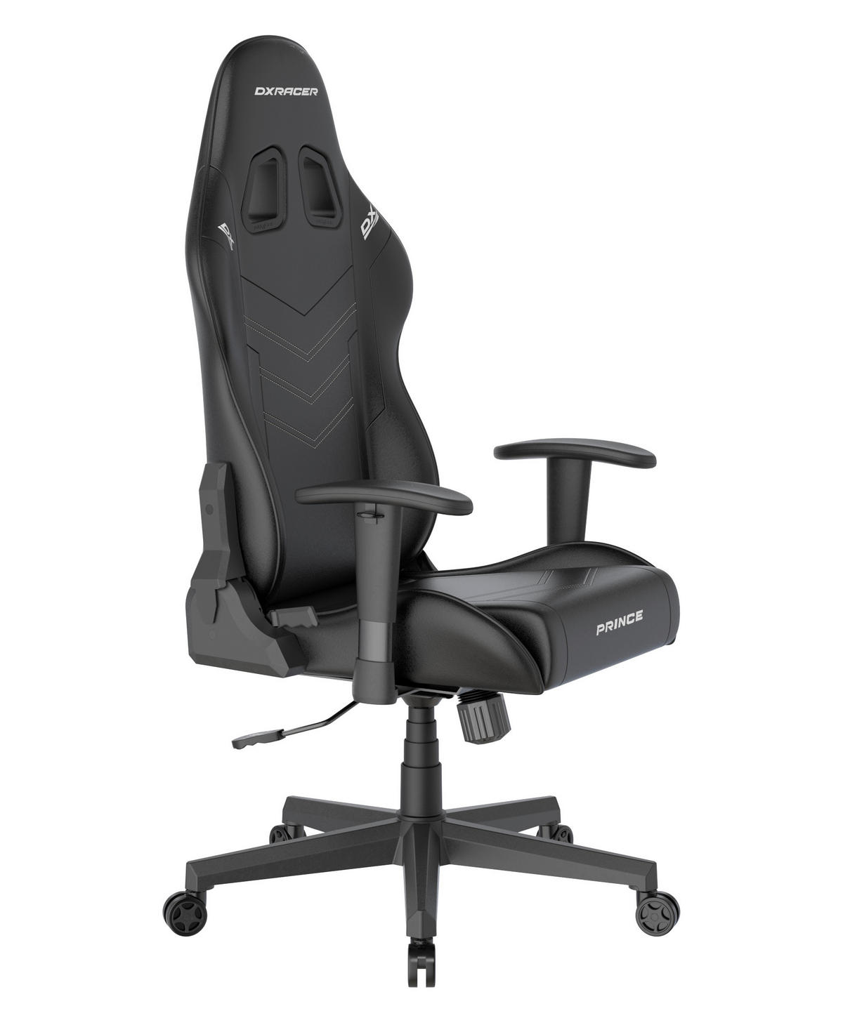 GAMINGSTUHL  in Lederlook Schwarz  - Schwarz/Weiß, KONVENTIONELL, Kunststoff/Textil (70/132/70cm) - Dxracer