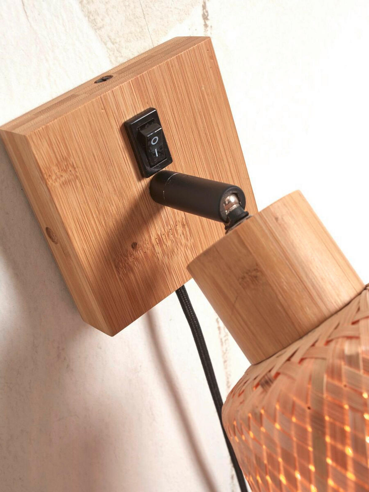 VÄGGLAMPA GOOD&MOJO  15/15/22 cm   - naturfärgad, Trend (15/15/22cm) - Good & Mojo