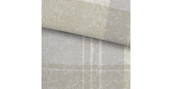 Bettwäsche Adelheid 140/200cm - Taupe/Blau, KONVENTIONELL, Textil (140/200cm) - Ombra