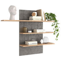 WANDBOARD in 120,2/100/23,6 cm Grau, Eichefarben  - Eichefarben/Grau, Design, Holzwerkstoff (120,2/100/23,6cm) - Livetastic