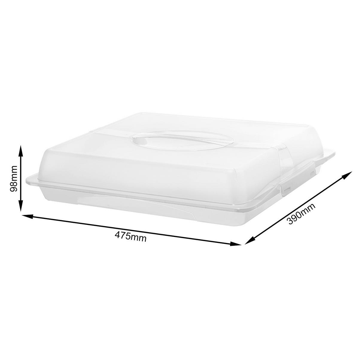 PARTYBUTLER  47,5/39/9,8 cm   - Weiss/Transparent, Basics, Kunststoff (47,5/39/9,8cm) - Rotho