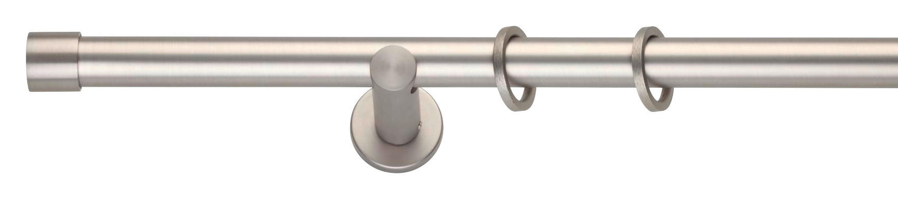 TELESKOPSTANGENGARNITUR 160-280 cm  - Edelstahlfarben, Design, Metall (160-280cm) - Homeware