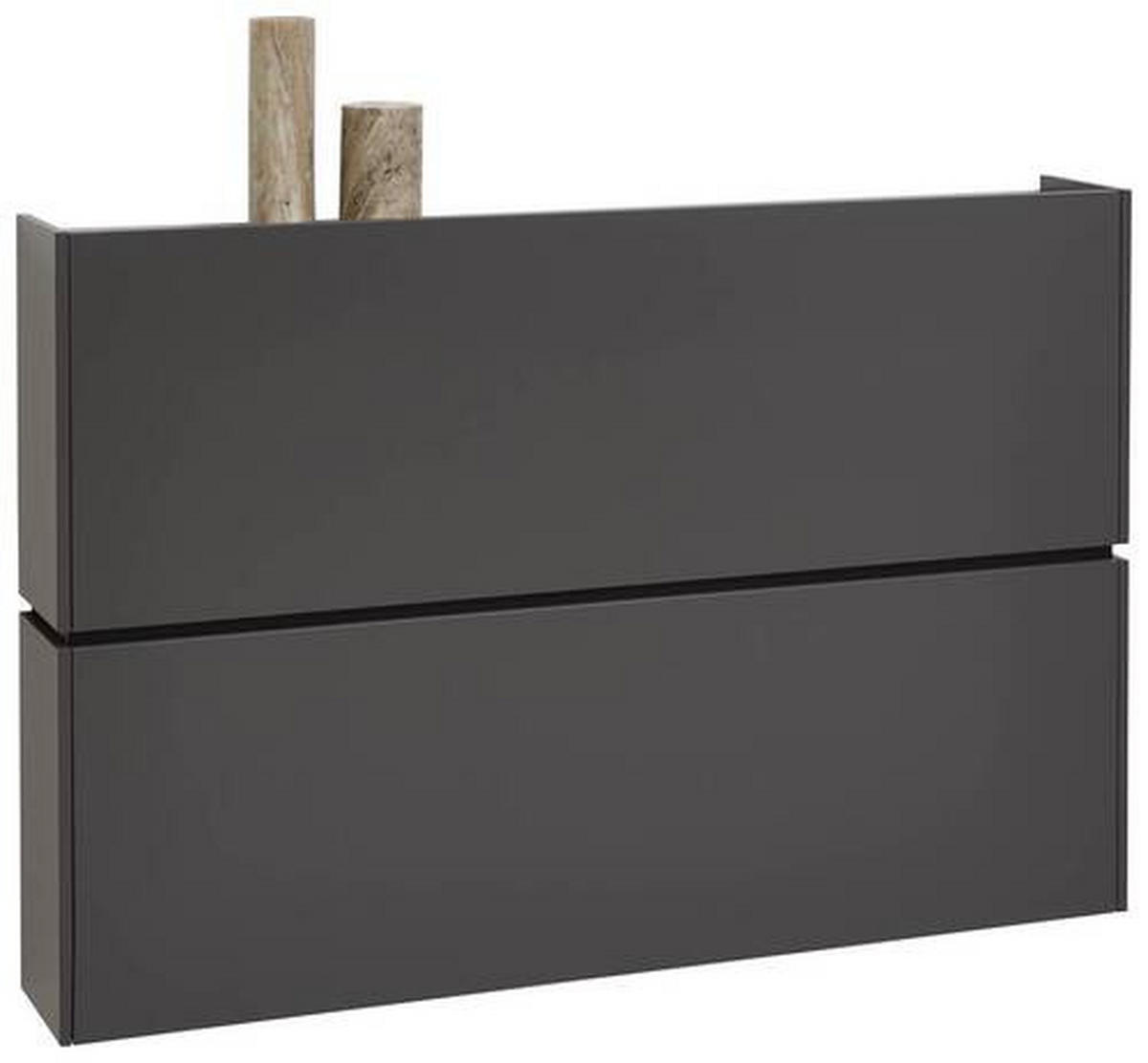 HÄNGESCHUHSCHRANK Graphitfarben  - Graphitfarben, Design, Holzwerkstoff (140/93/22cm) - Voleo